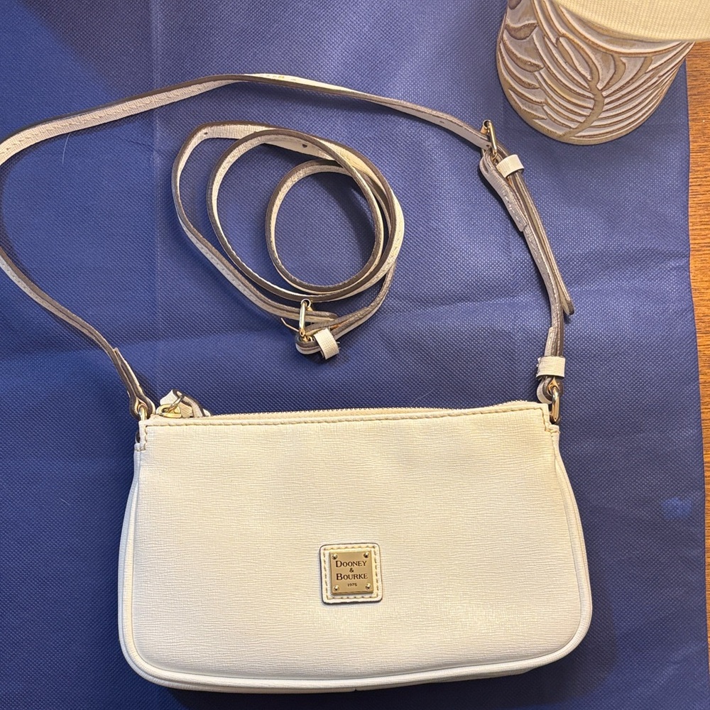 Dooney & Bourke White Lexi Crossbody pouchette